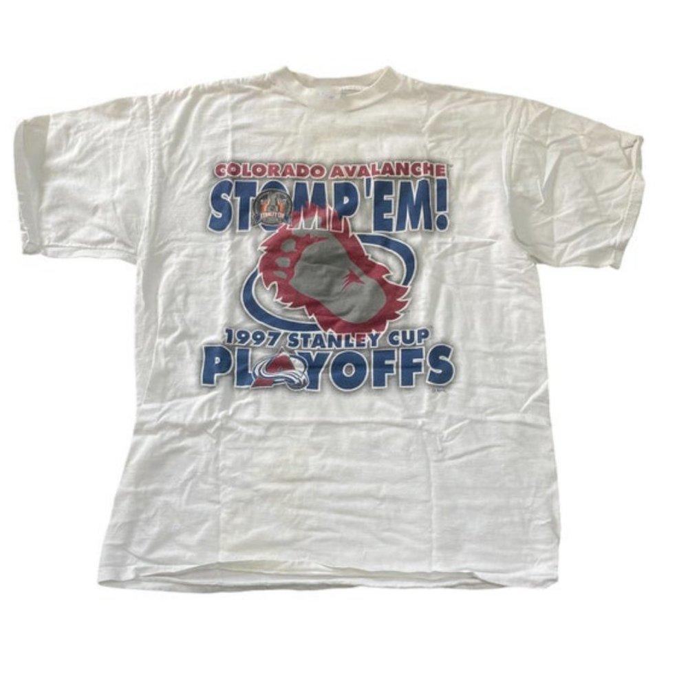 Colorado Avalanche 1997 Stanley Cup Championship T Shirt 90S